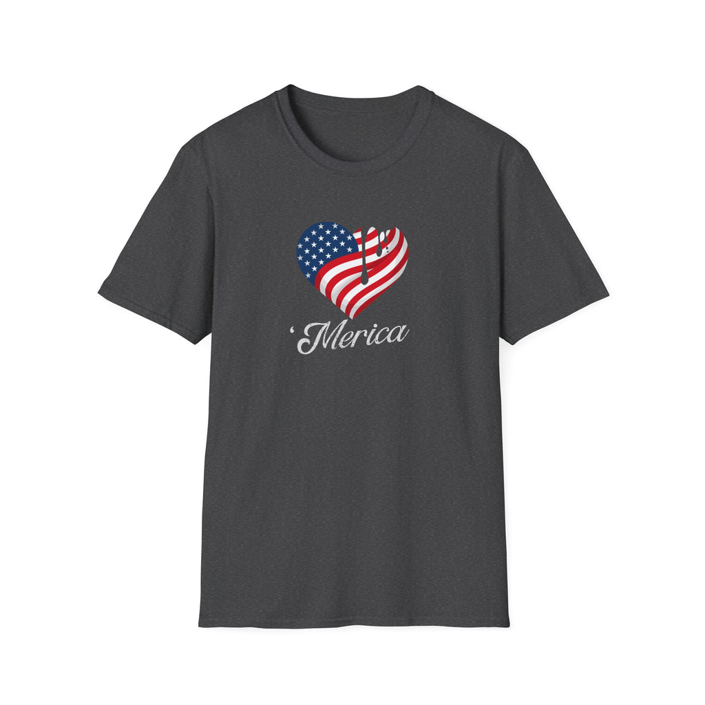 'Merica Drip Heart Patriotic Tee | USa Flag Graphic Shirt
