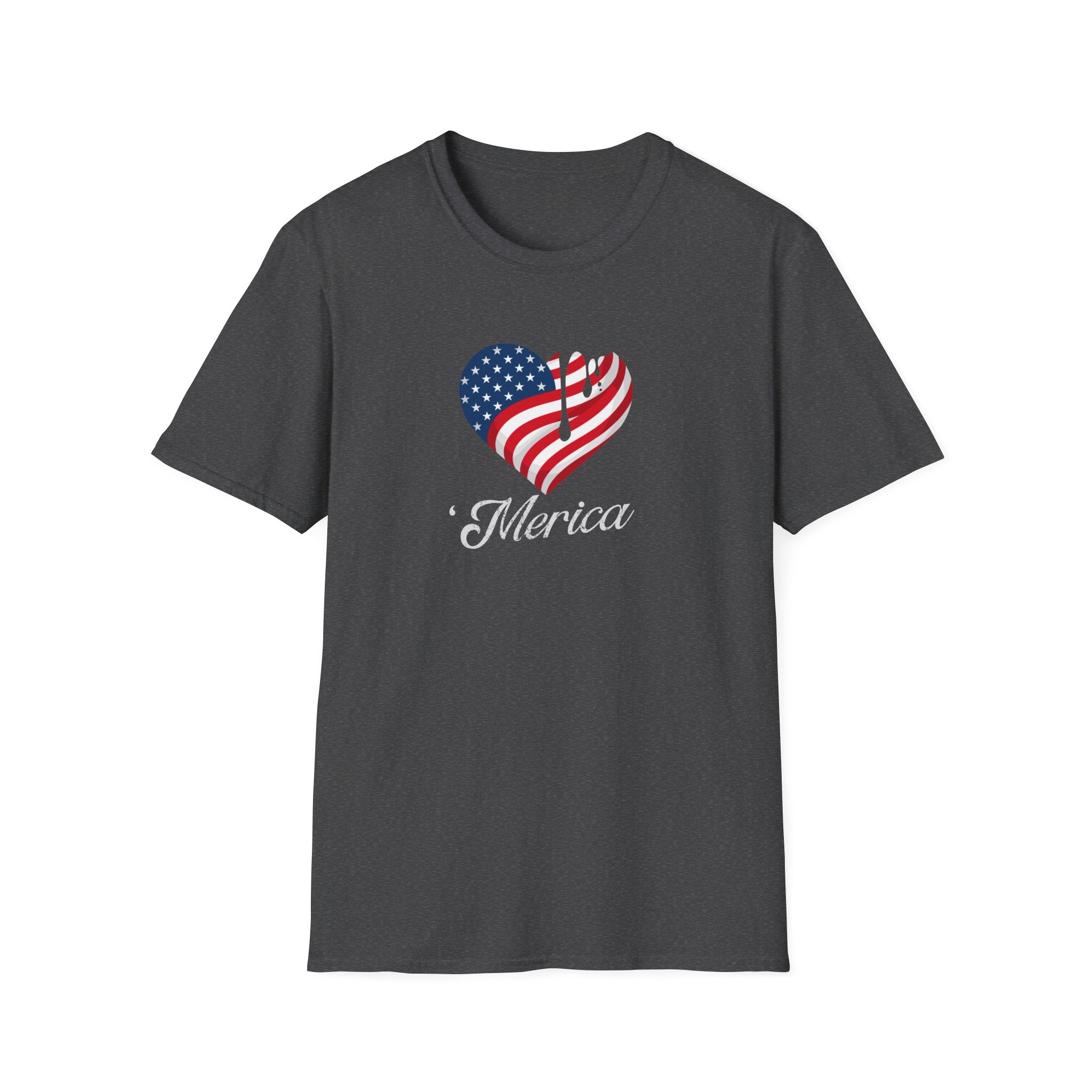 'Merica Drip Heart Patriotic Tee | USa Flag Graphic Shirt
