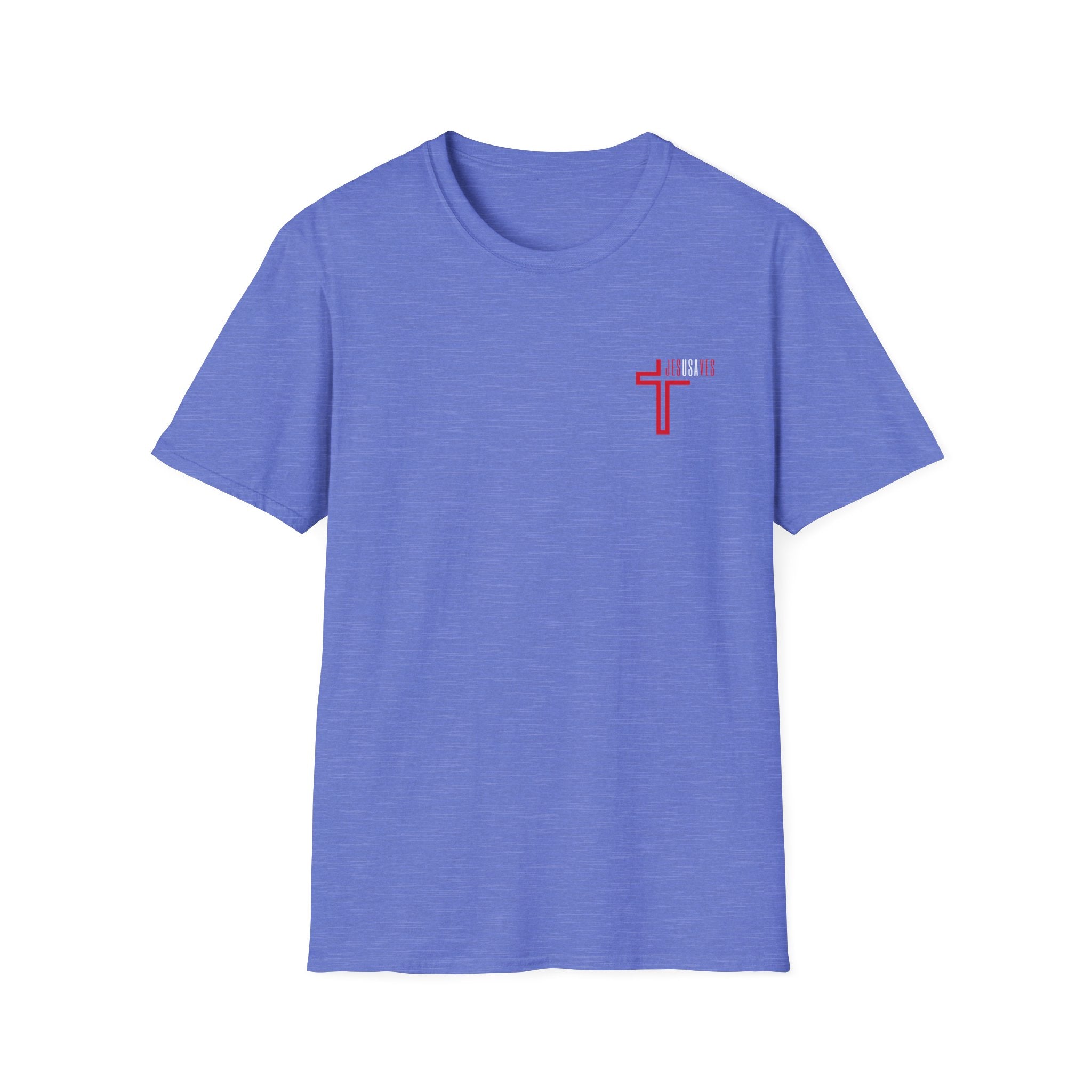 Jesus Saves USA Cross Tee | Gildan Softstyle® 64000