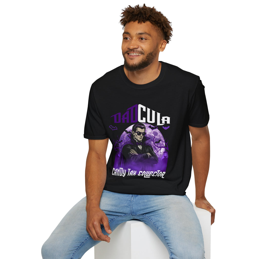 Dadcula Candy Tax Collector Halloween T-Shirt | Funny Dad Halloween Tee