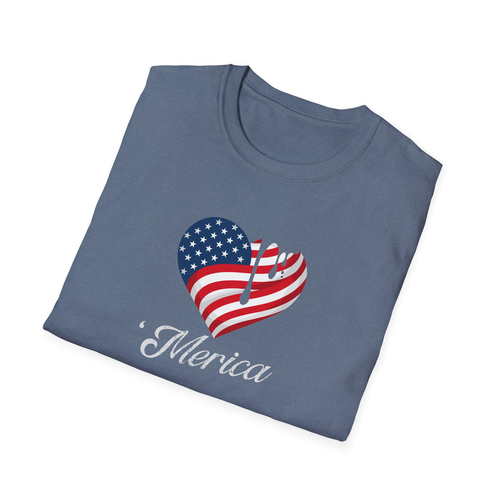 'Merica Drip Heart Patriotic Tee | USa Flag Graphic Shirt