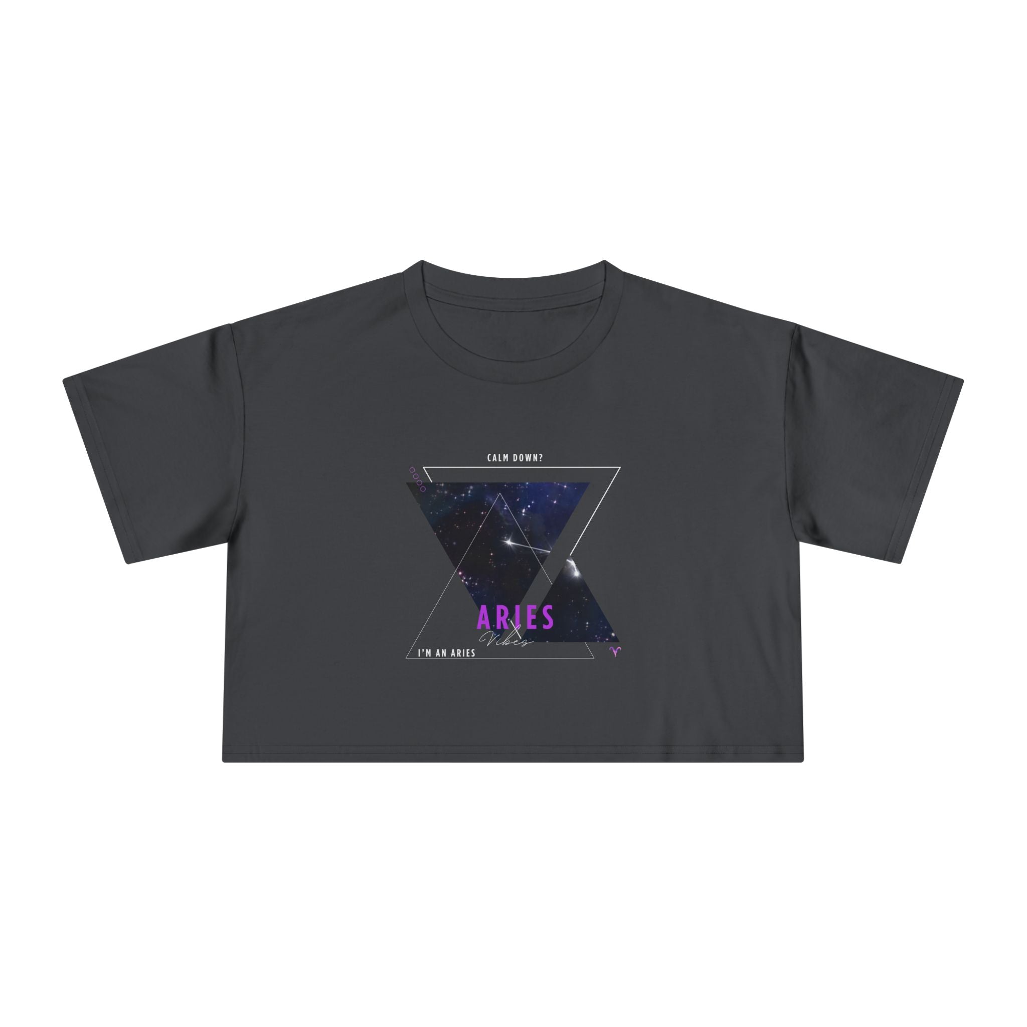 ♈ Calm Down? I'm an Aries - Women's Crop Tee