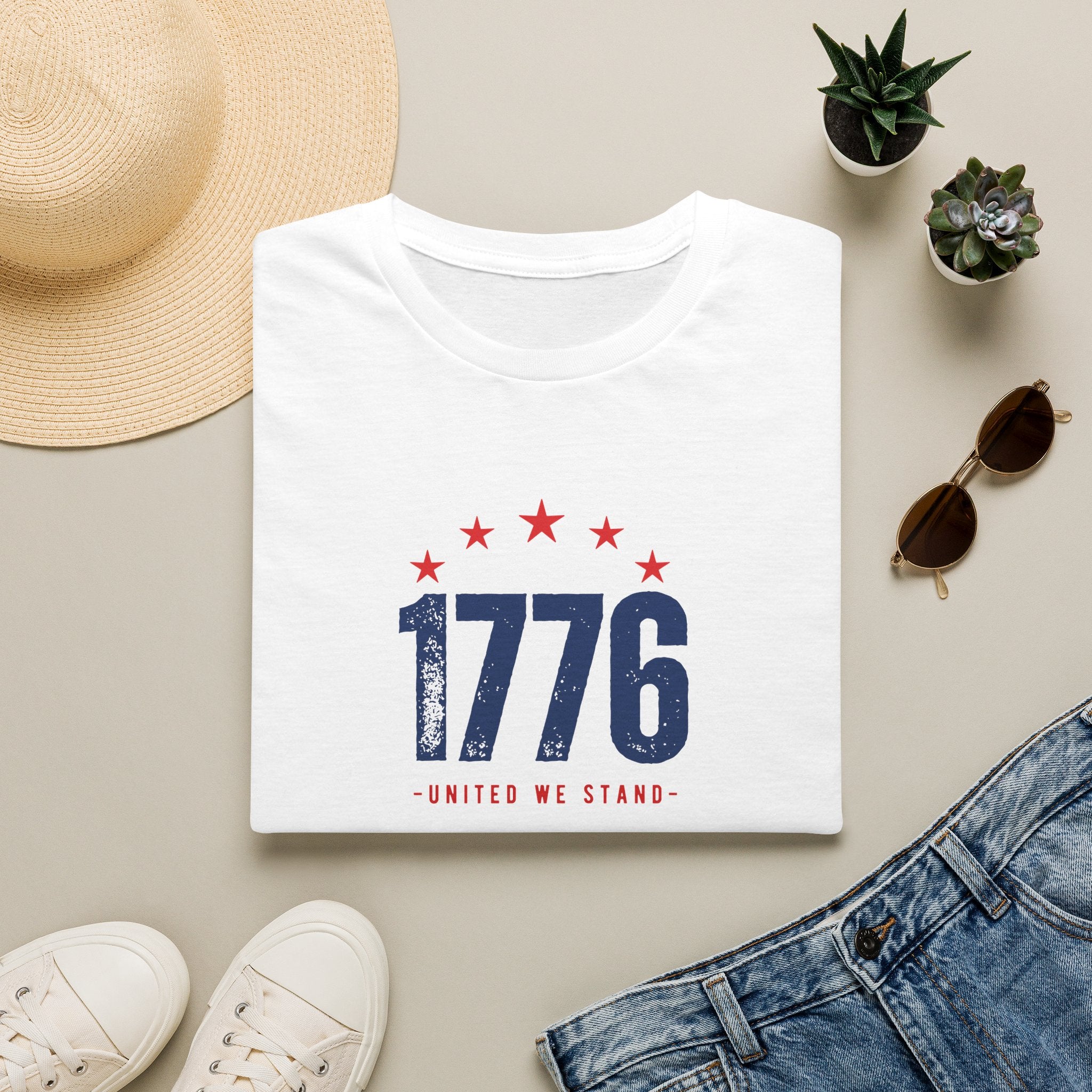 1776 – United We Stand Tee | Gildan Softstyle® 64000
