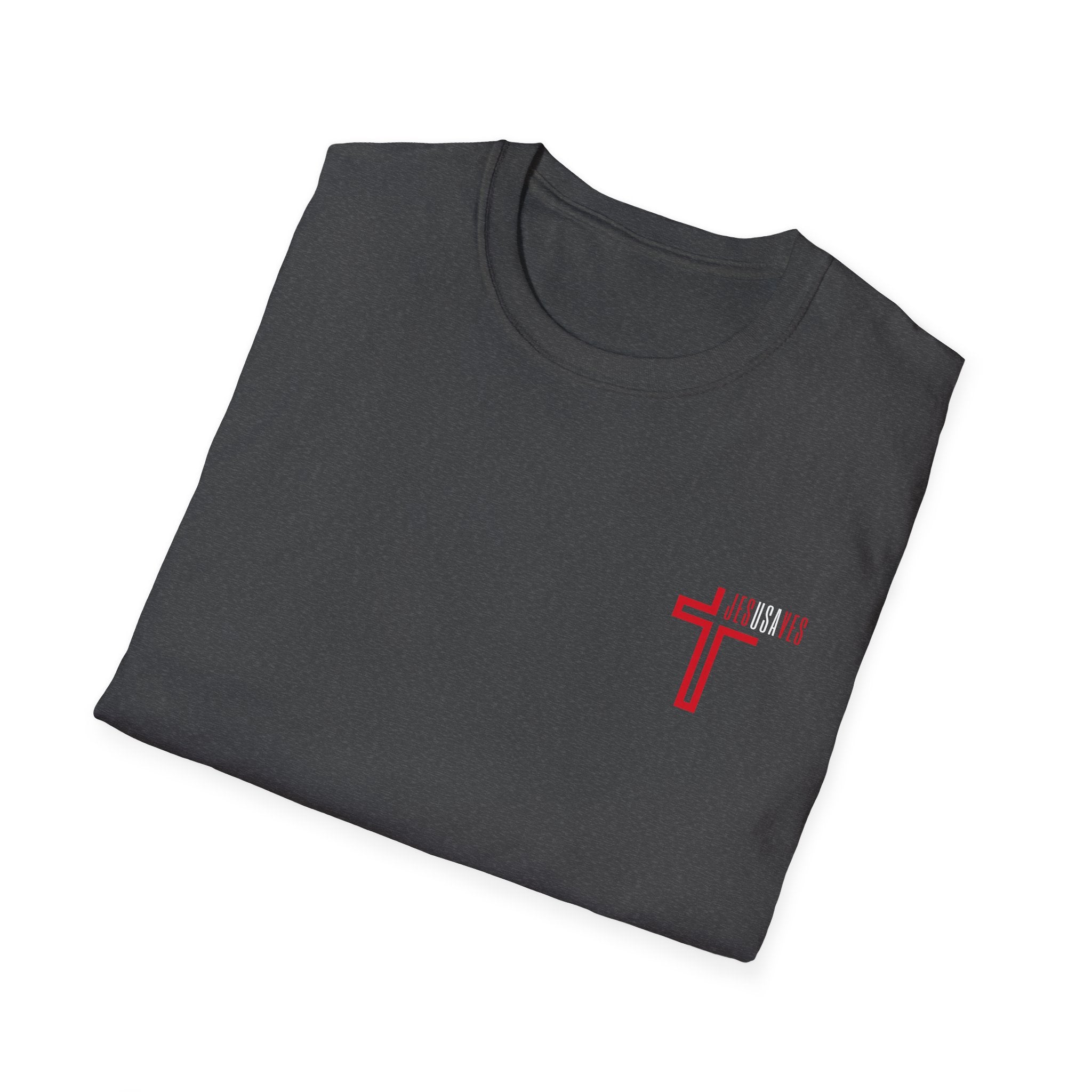 Jesus Saves USA Cross Tee | Gildan Softstyle® 64000