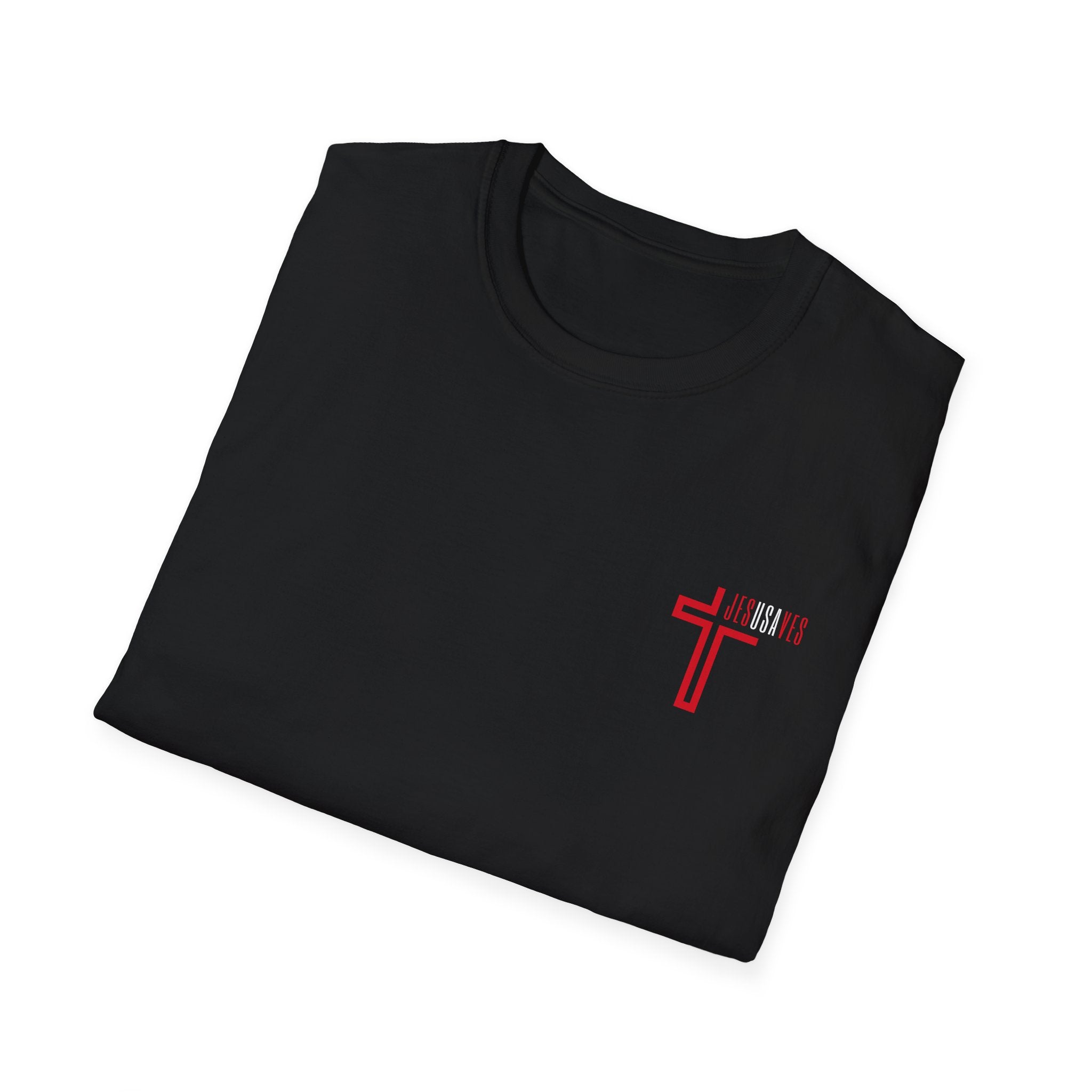 Jesus Saves USA Cross Tee | Gildan Softstyle® 64000