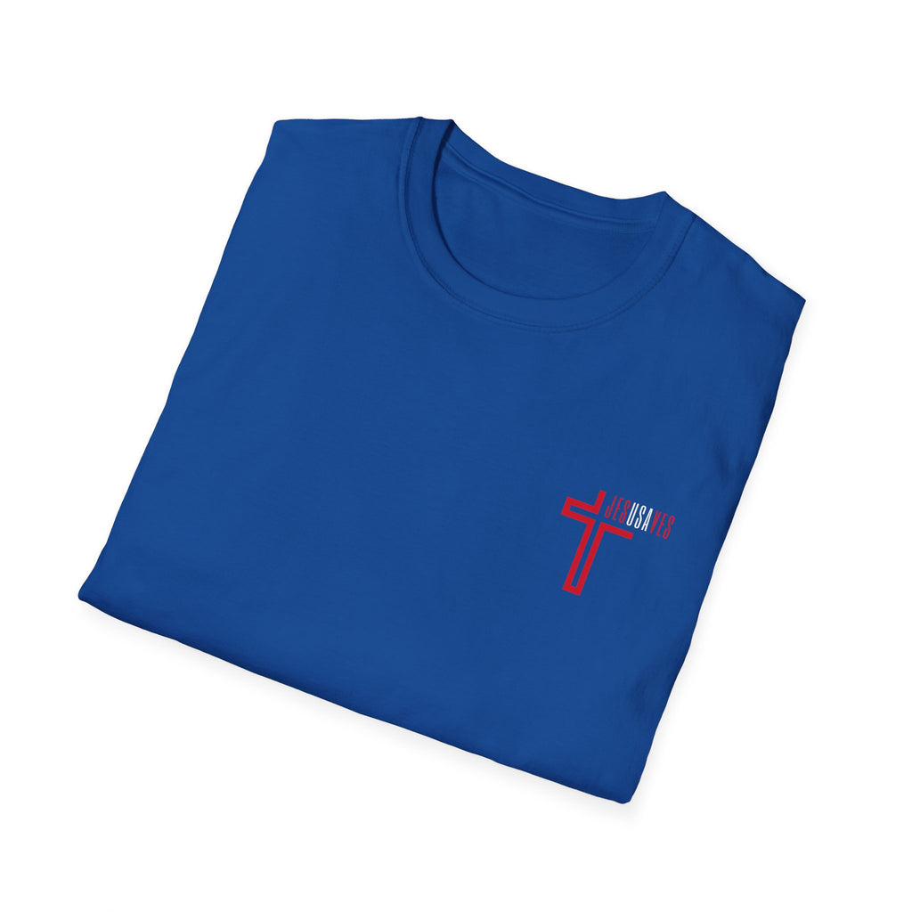 Jesus Saves USA Cross Tee | Gildan Softstyle® 64000