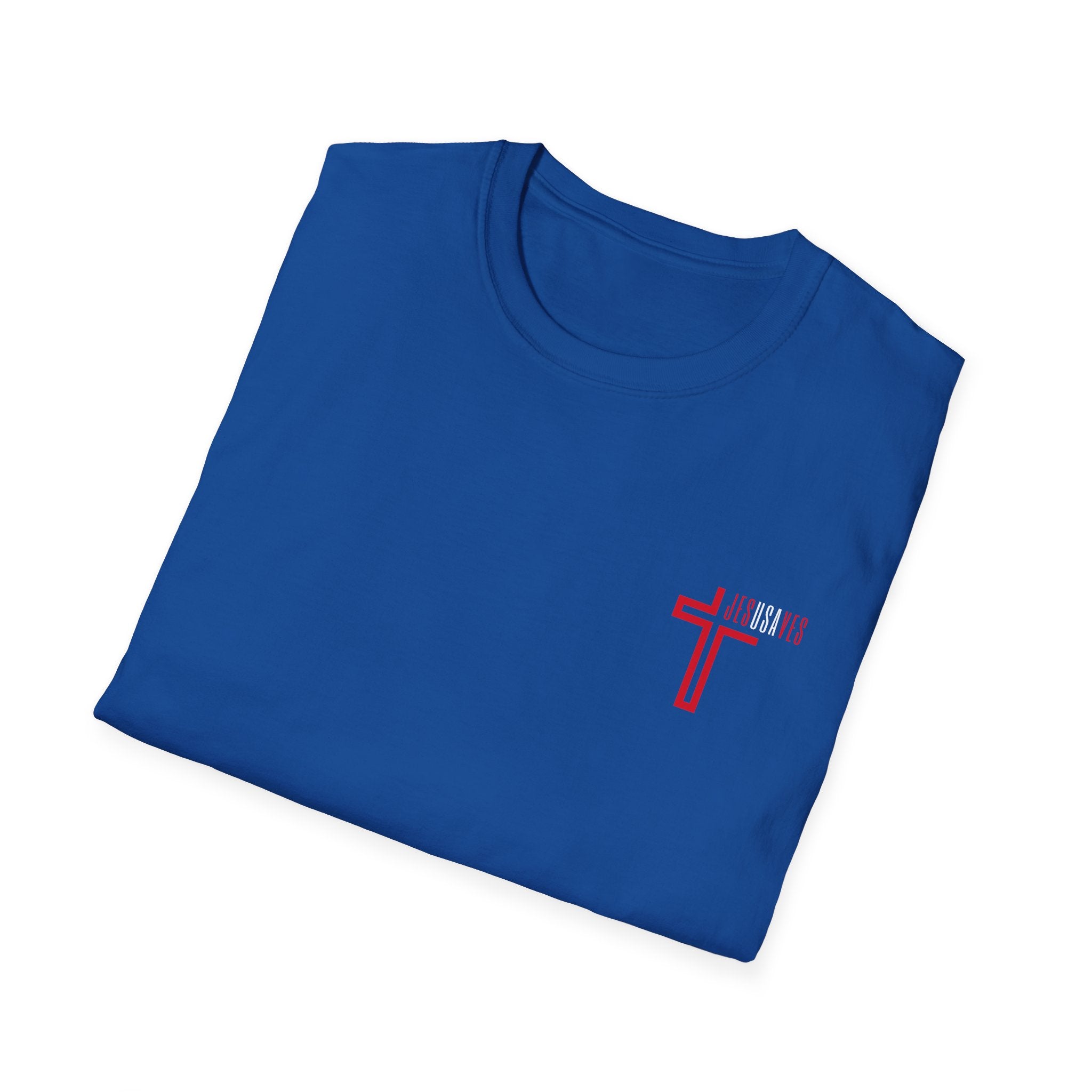 Jesus Saves USA Cross Tee | Gildan Softstyle® 64000