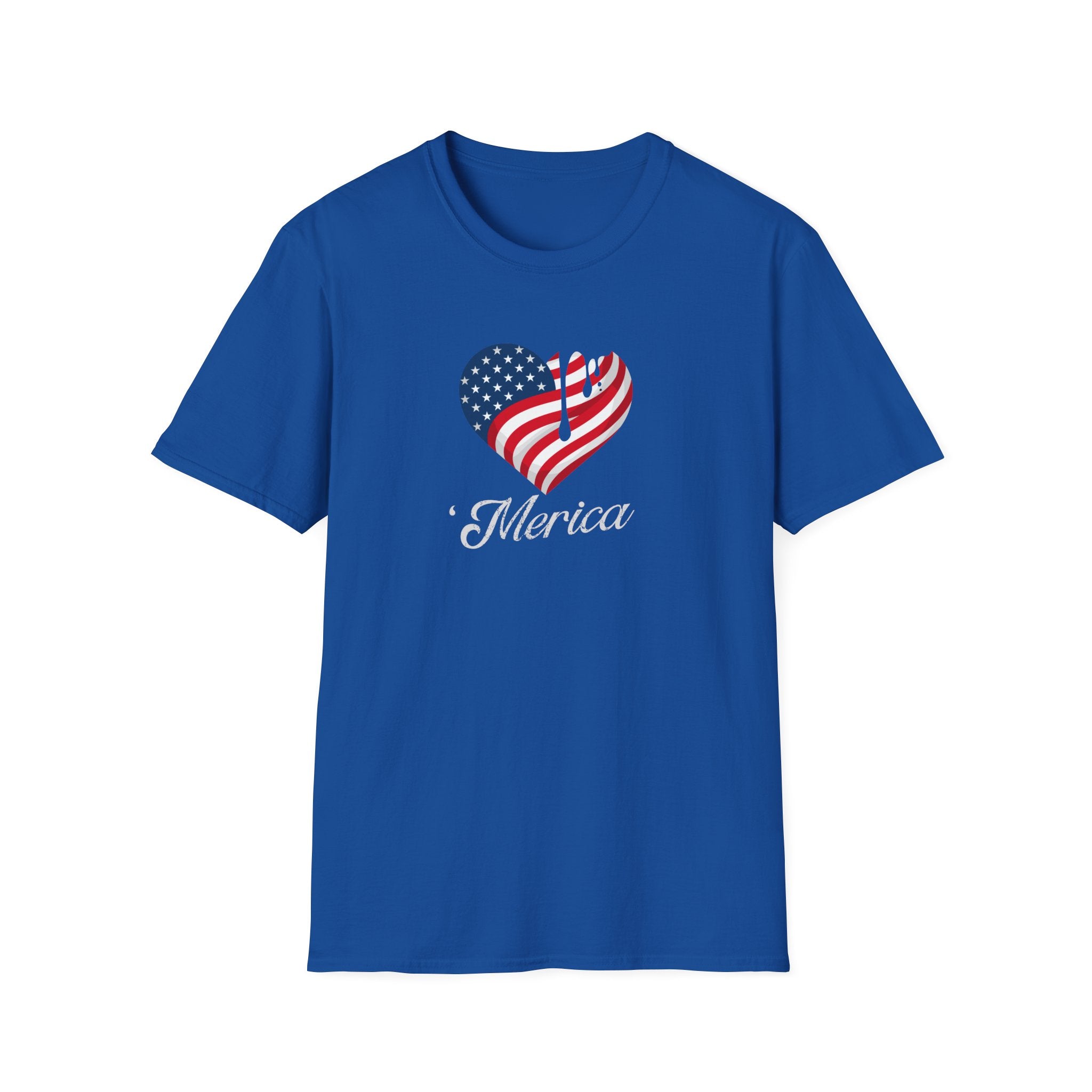 'Merica Drip Heart Patriotic Tee | USa Flag Graphic Shirt