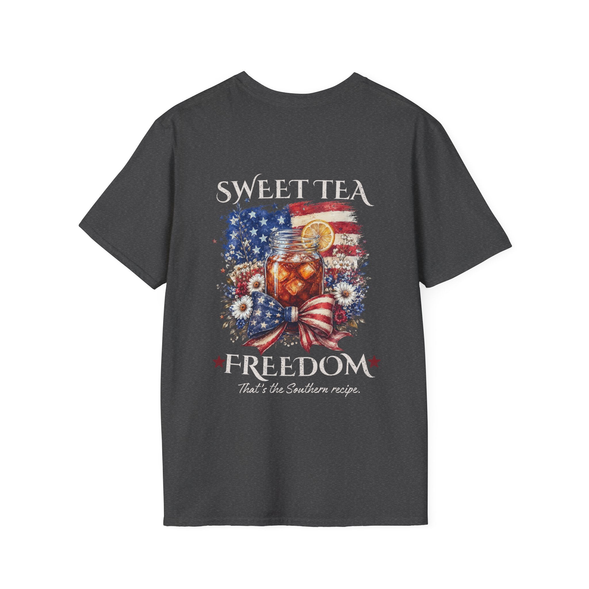 Sweet Tea & Freedom – Patriotic Southern Tee