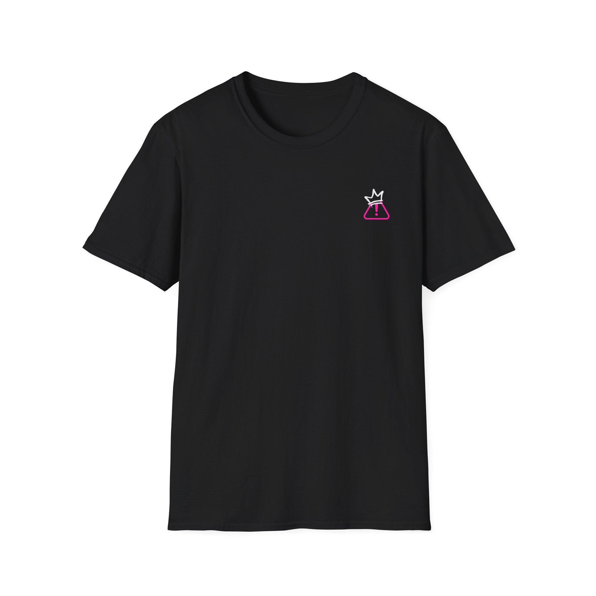 Warning: May Appear Calm – Black Softstyle Tee