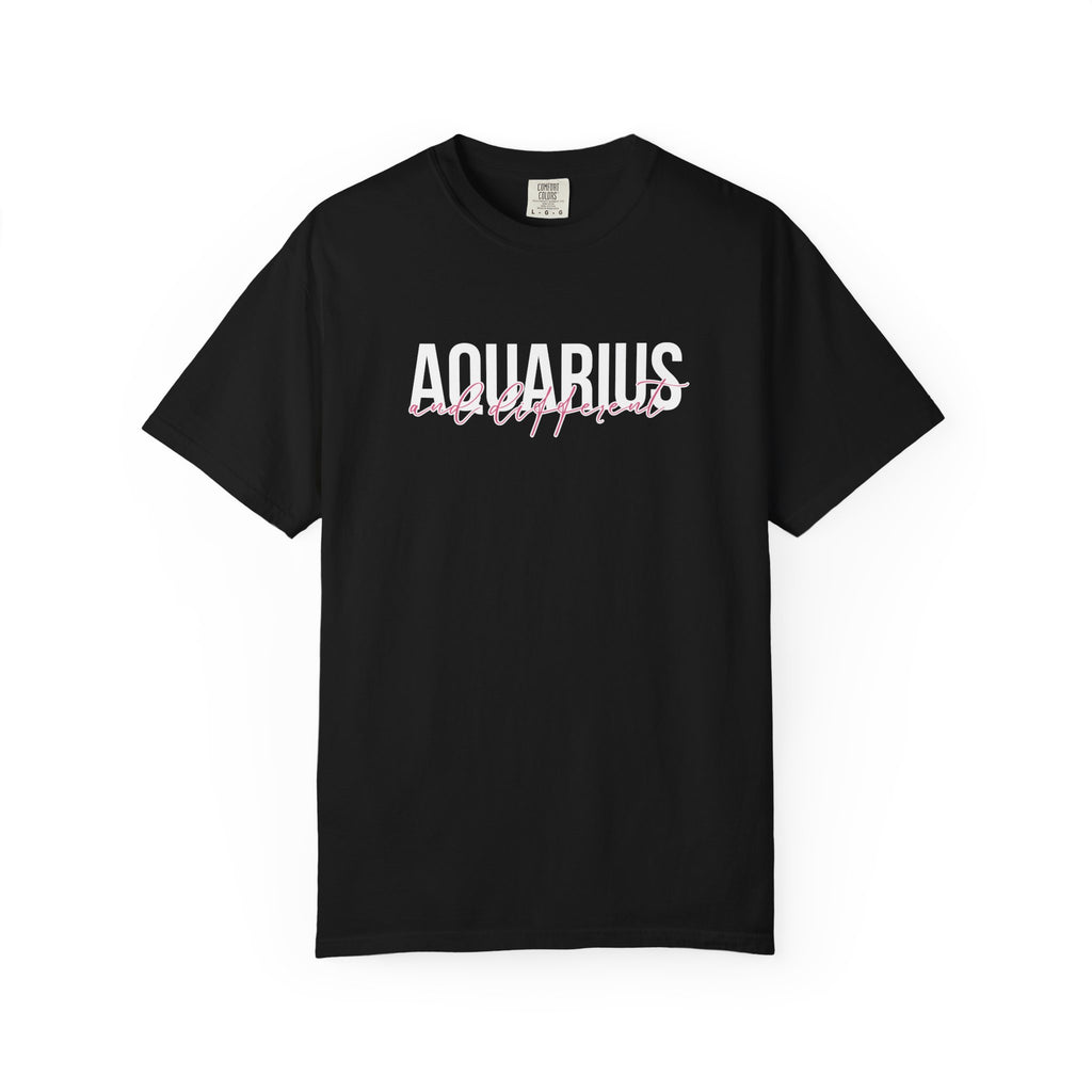 ♒ Aquarius and Different — Comfort Colors Tee