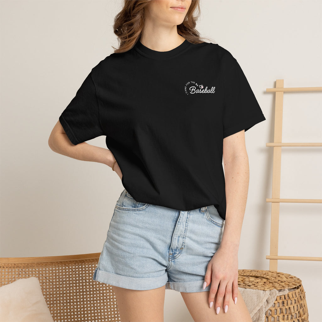 I Came For The BS - Baseball Comfort Colors Tee