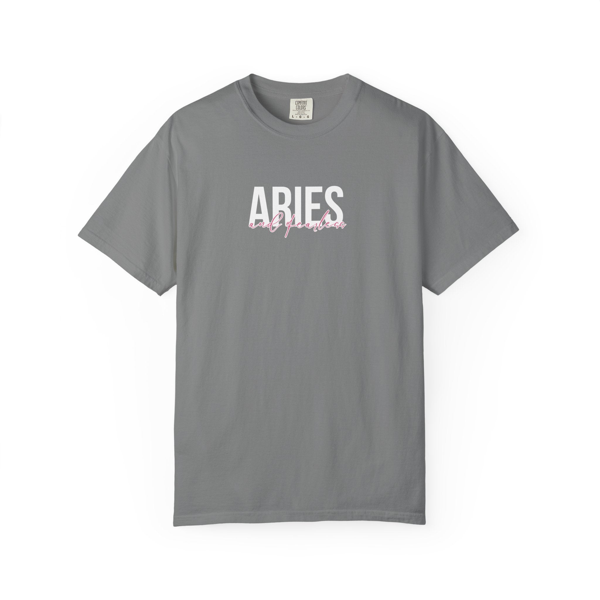 ♈ Aries and Fearless — Comfort Colors Tee