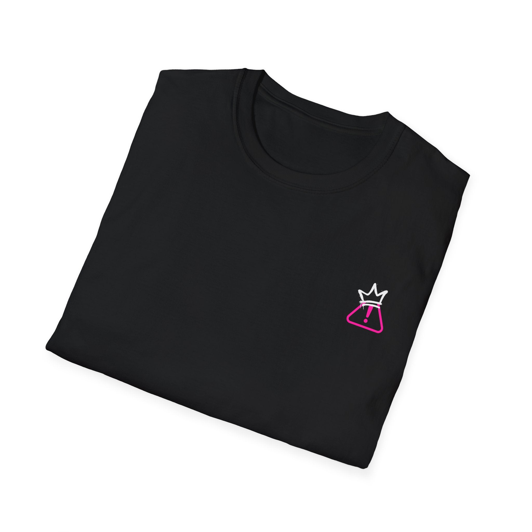 Warning: May Appear Calm – Black Softstyle Tee