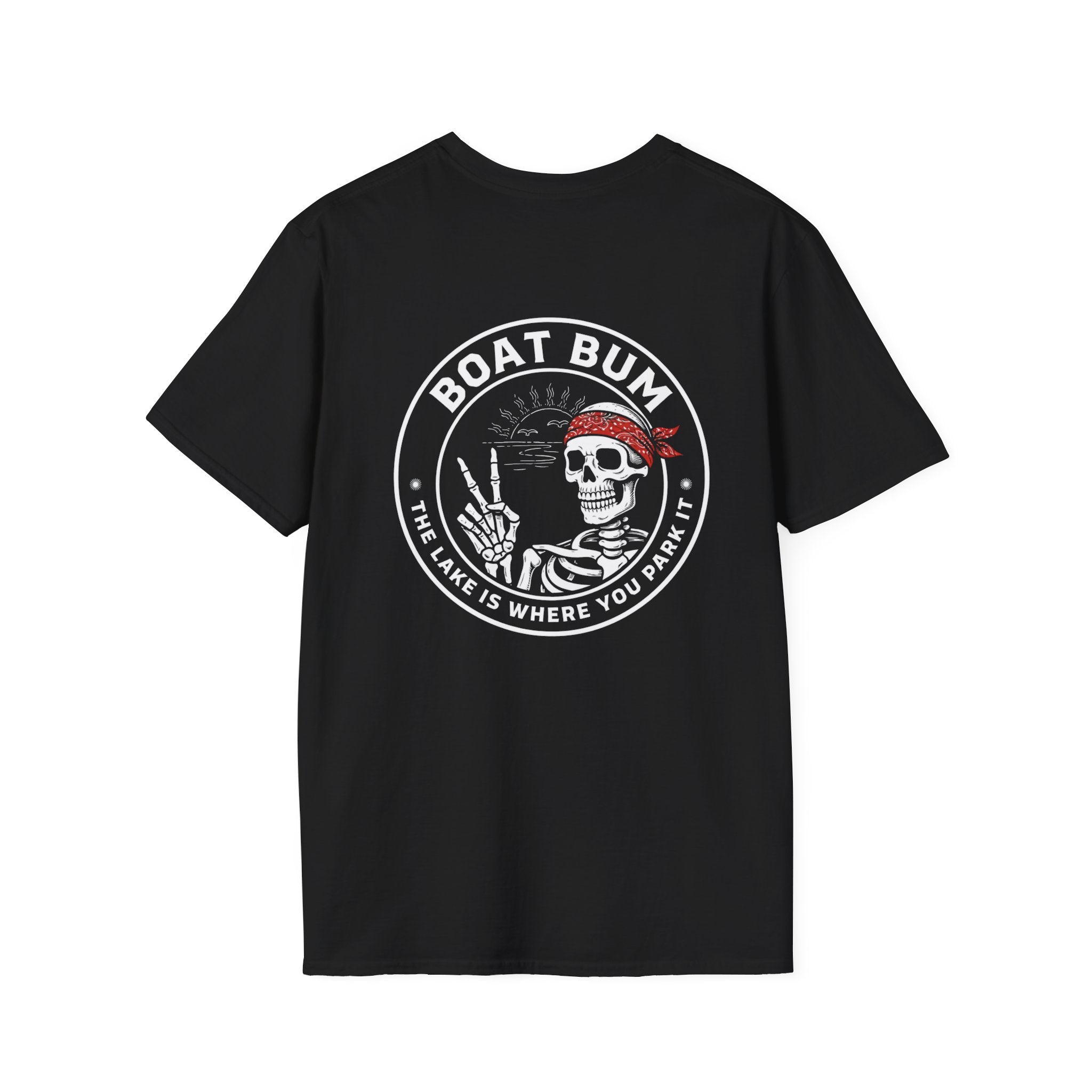 Boat Bum Skeleton Tee – Peace, Lake & Chill Edition