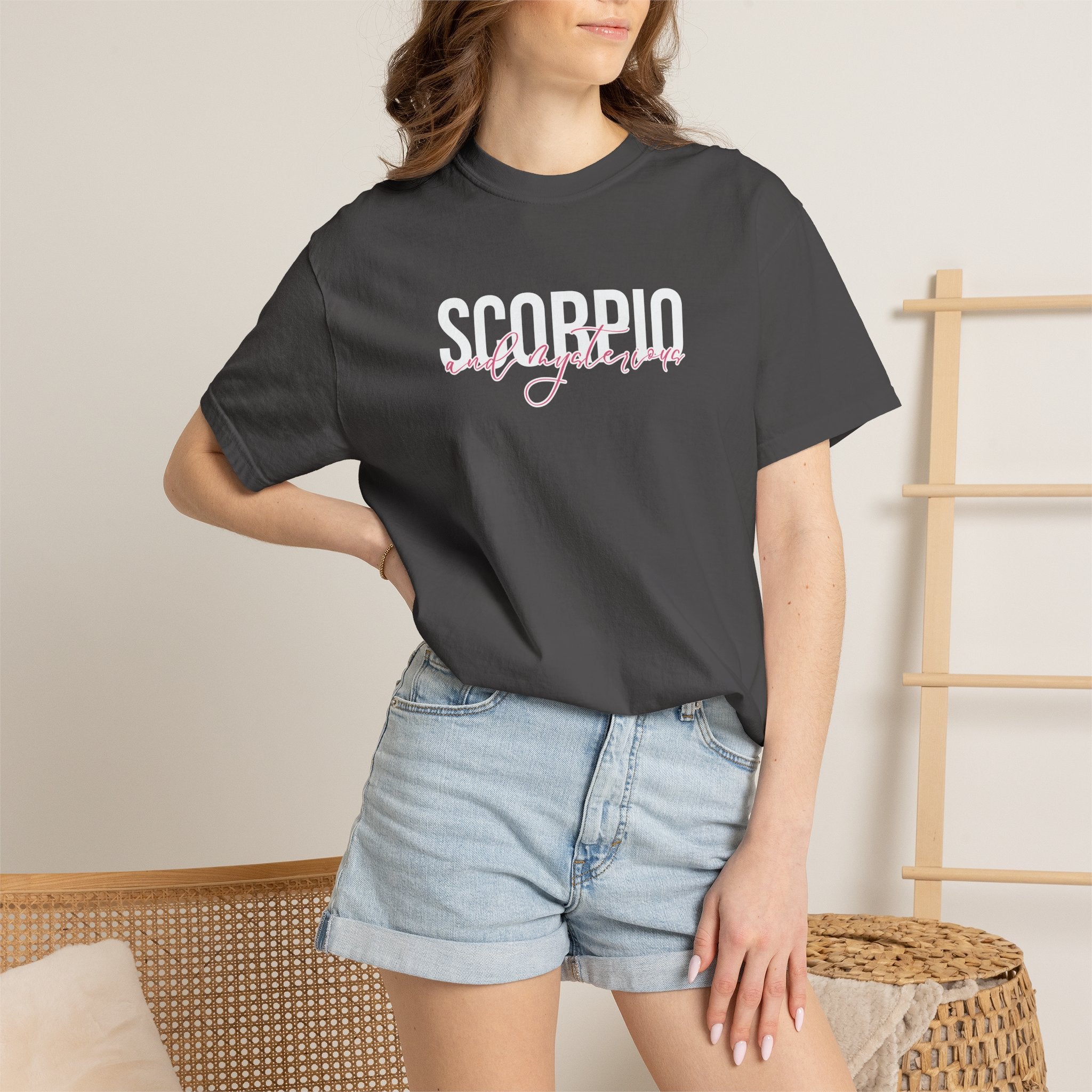 ♏ Scorpio and Mysterious — Comfort Colors Tee