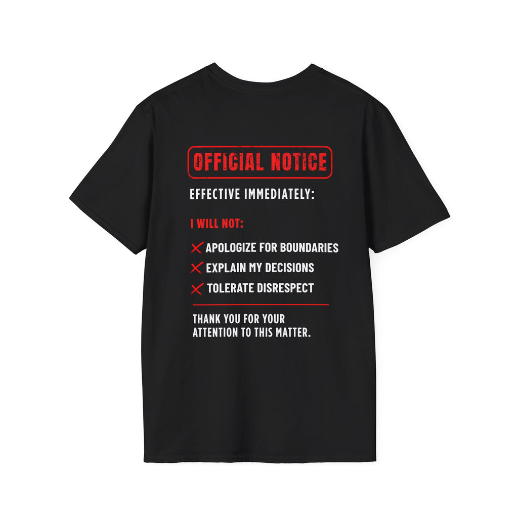 Men's Graphic Tee - Not Apologizing – Boundaries in Bold