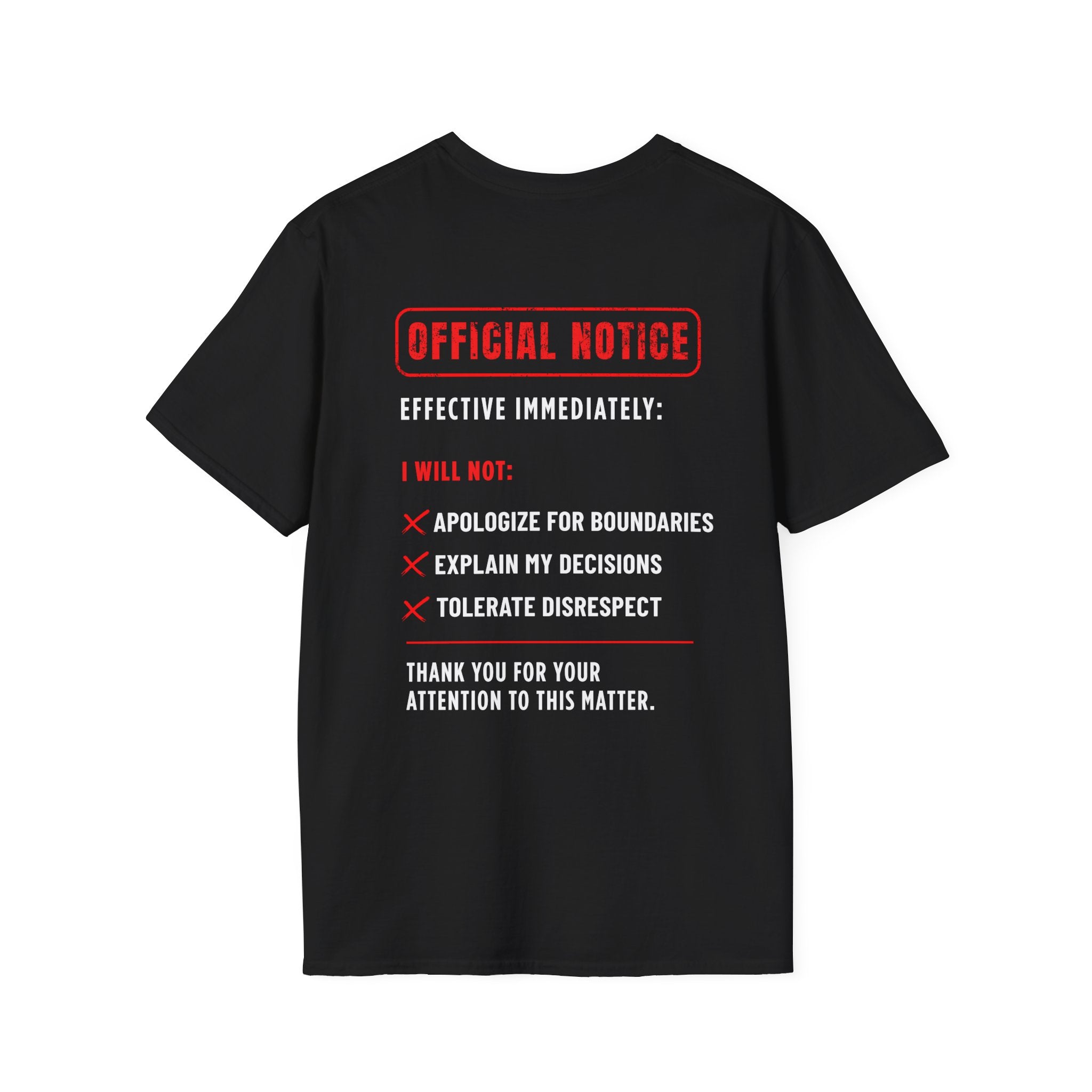 Men's Graphic Tee - Not Apologizing – Boundaries in Bold