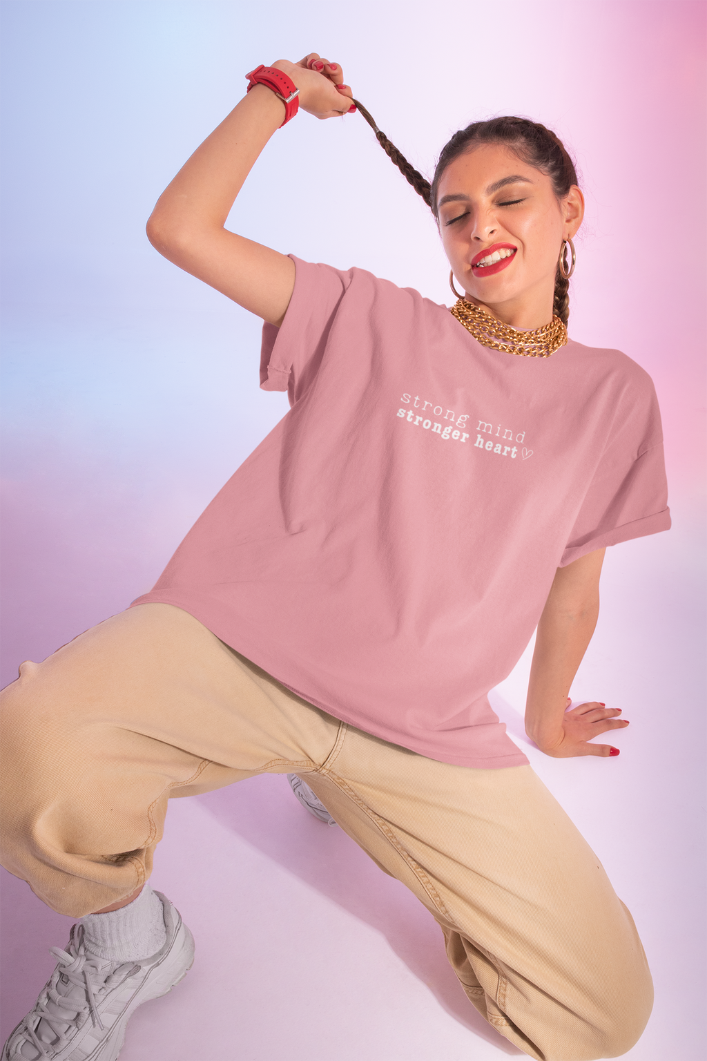 Strong Mind, Stronger Heart Inspirational Tee