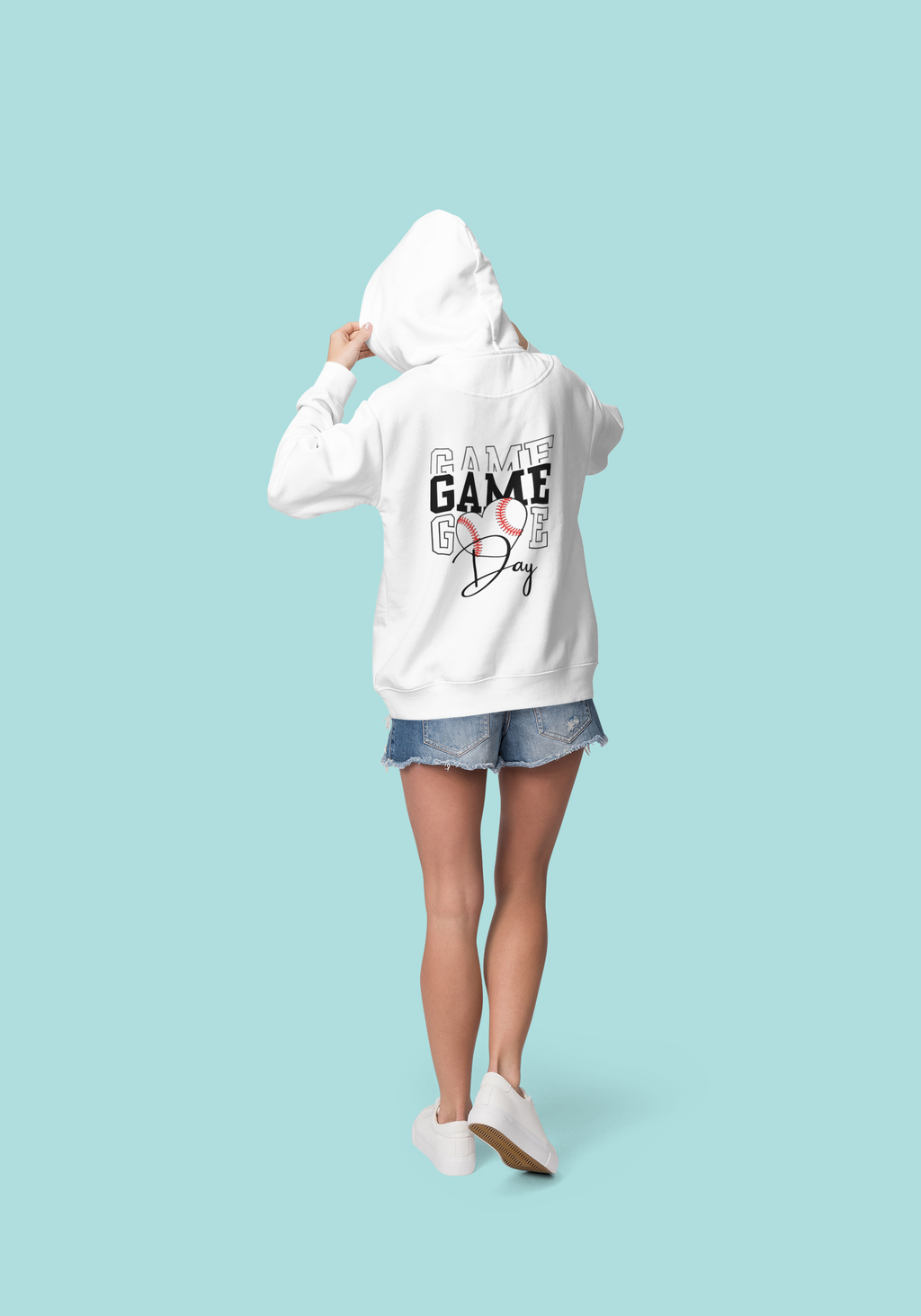 Baseball Midweight Softstyle Fleece Baseball Hoodie