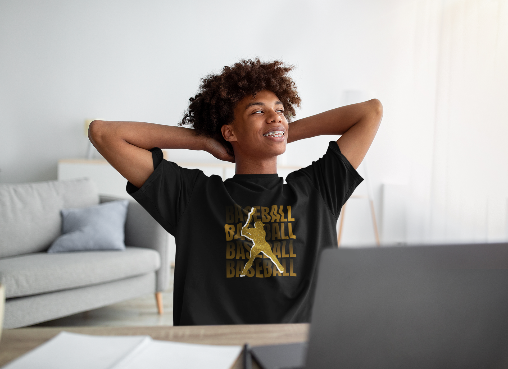 BASEBALL Retro Stack Tee