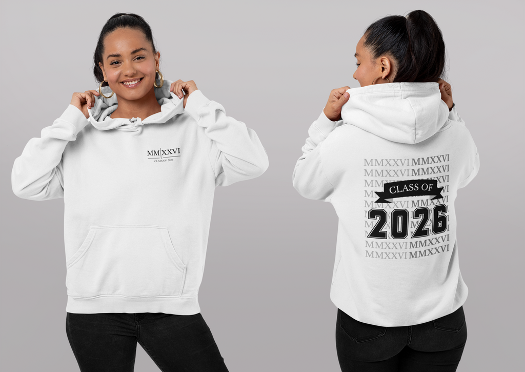 Class of 2026 Hoodie – Roman Numerals Edition