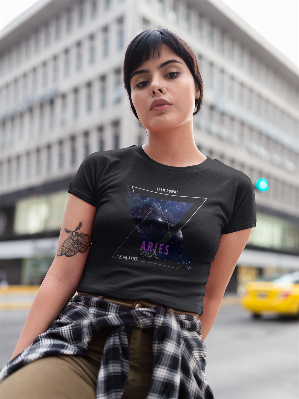 ♈ Calm Down? I'm an Aries - Women's Crop Tee