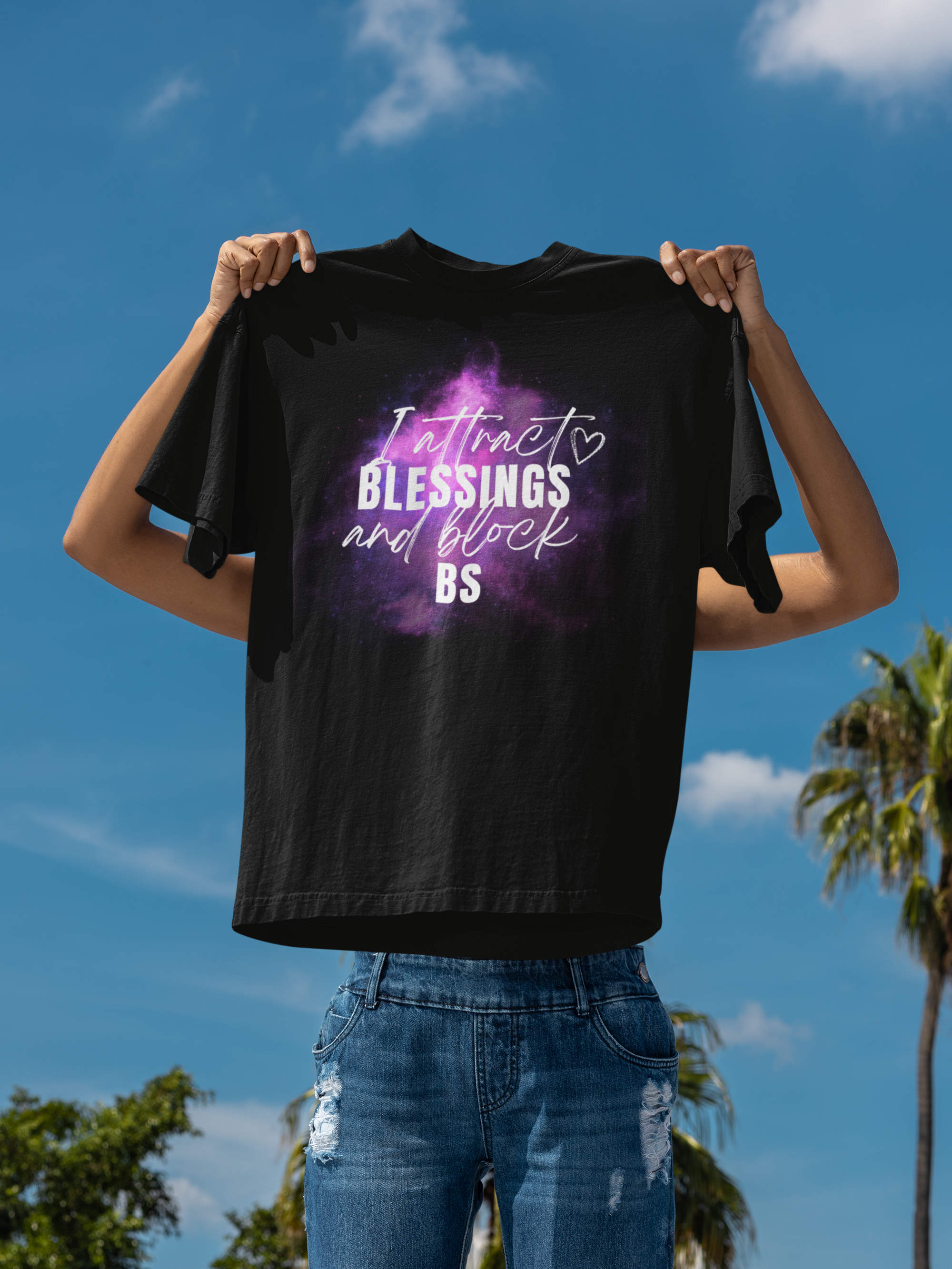 Attract Blessings, Block BS Tee