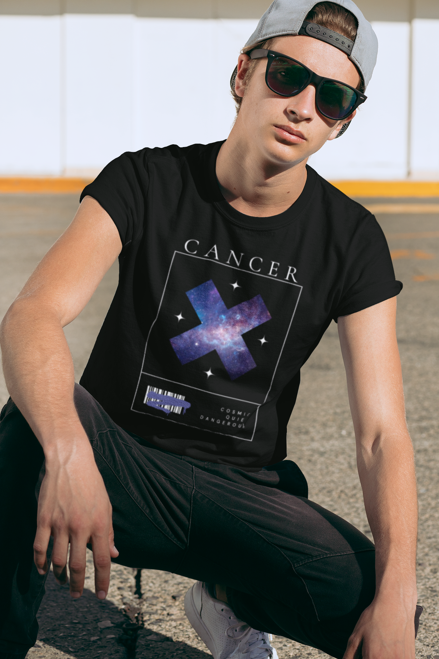 Cancer Cosmic Tee - Quiet but Dangerous