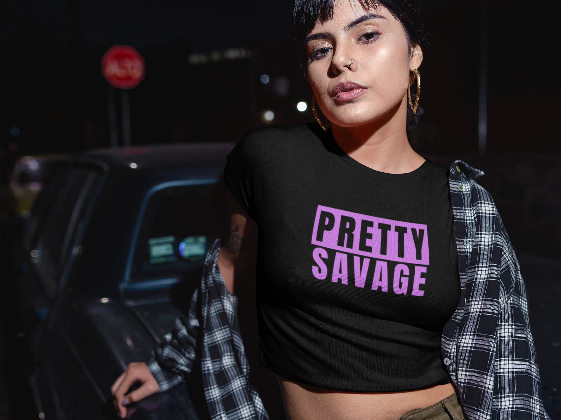 Pretty Savage Festival Crop Tee