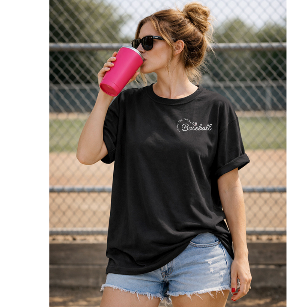 I Came For The BS - Baseball Comfort Colors Tee