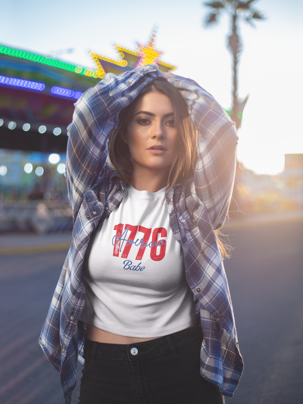 1776 American Babe Crop Top