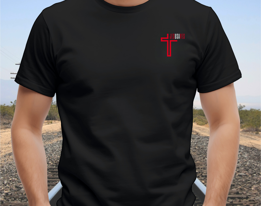 Jesus Saves USA Cross Tee | Gildan Softstyle® 64000