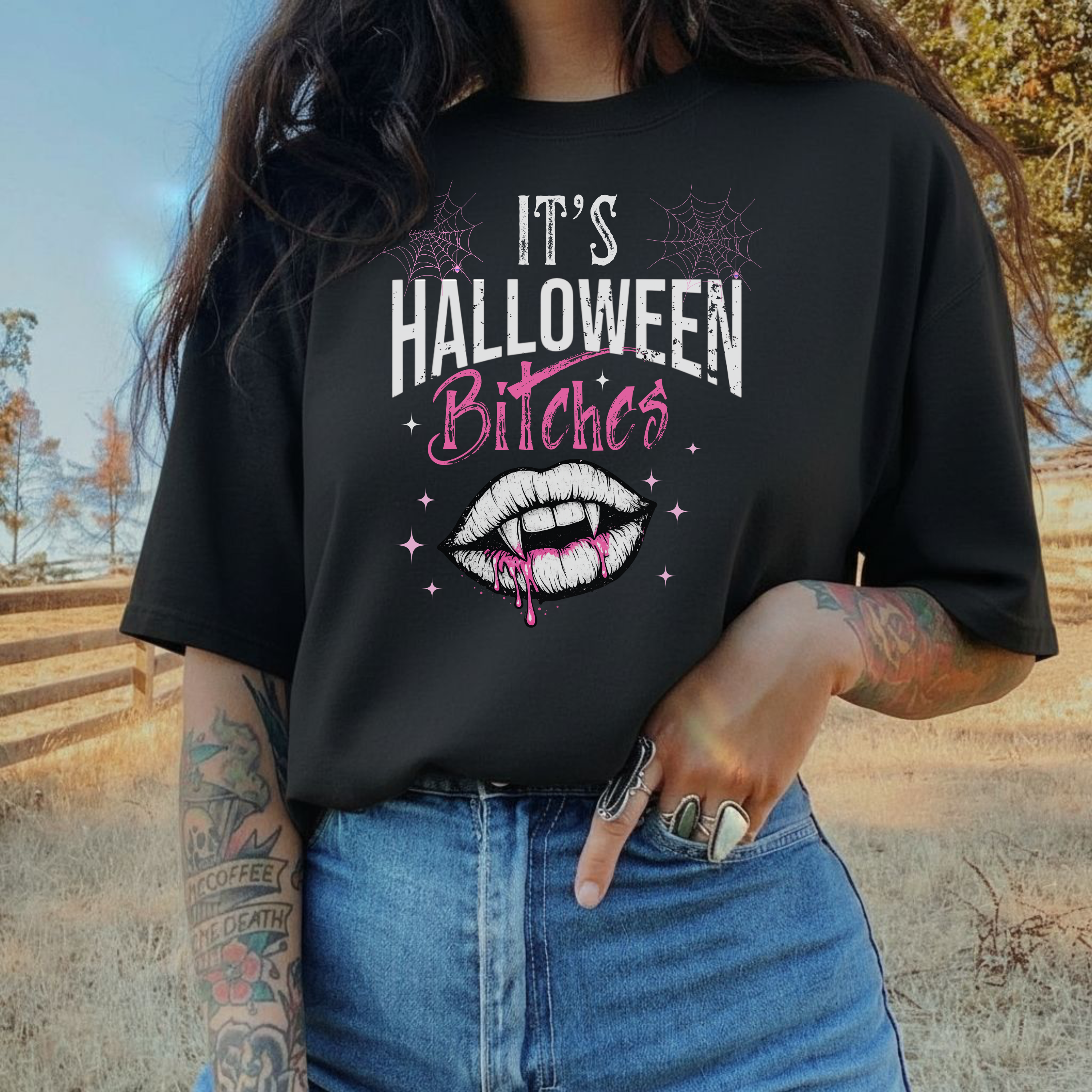 It’s Halloween Bitches Tee – Bold Vamp Edition
