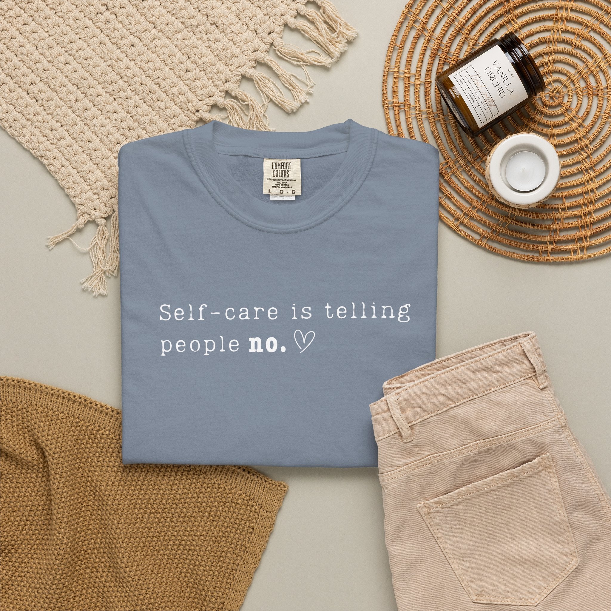Self‑Care Is Telling People No Tee – Comfort Colors 1717
