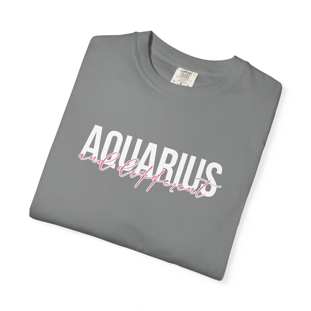 ♒ Aquarius and Different — Comfort Colors Tee