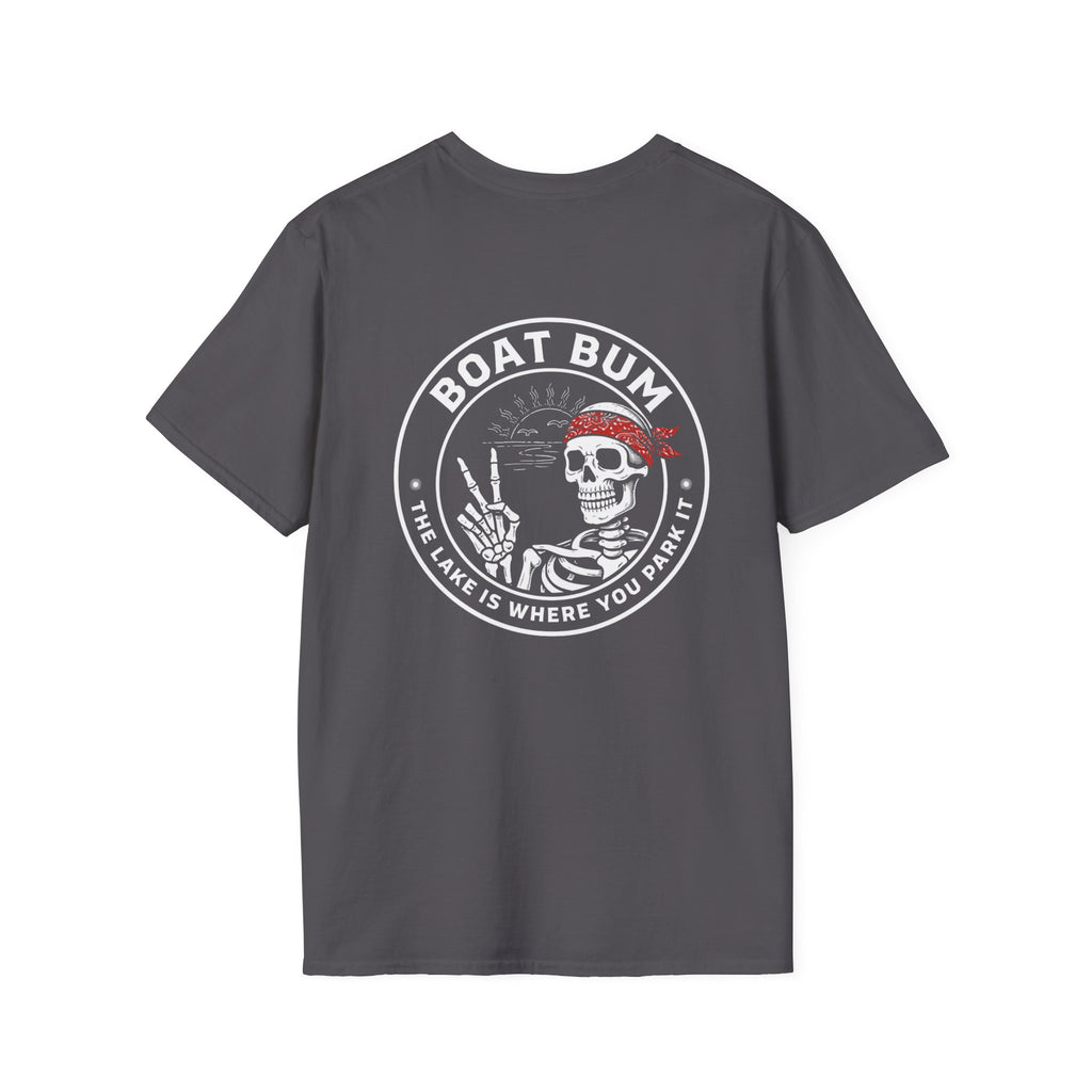 Boat Bum Skeleton Tee – Peace, Lake & Chill Edition
