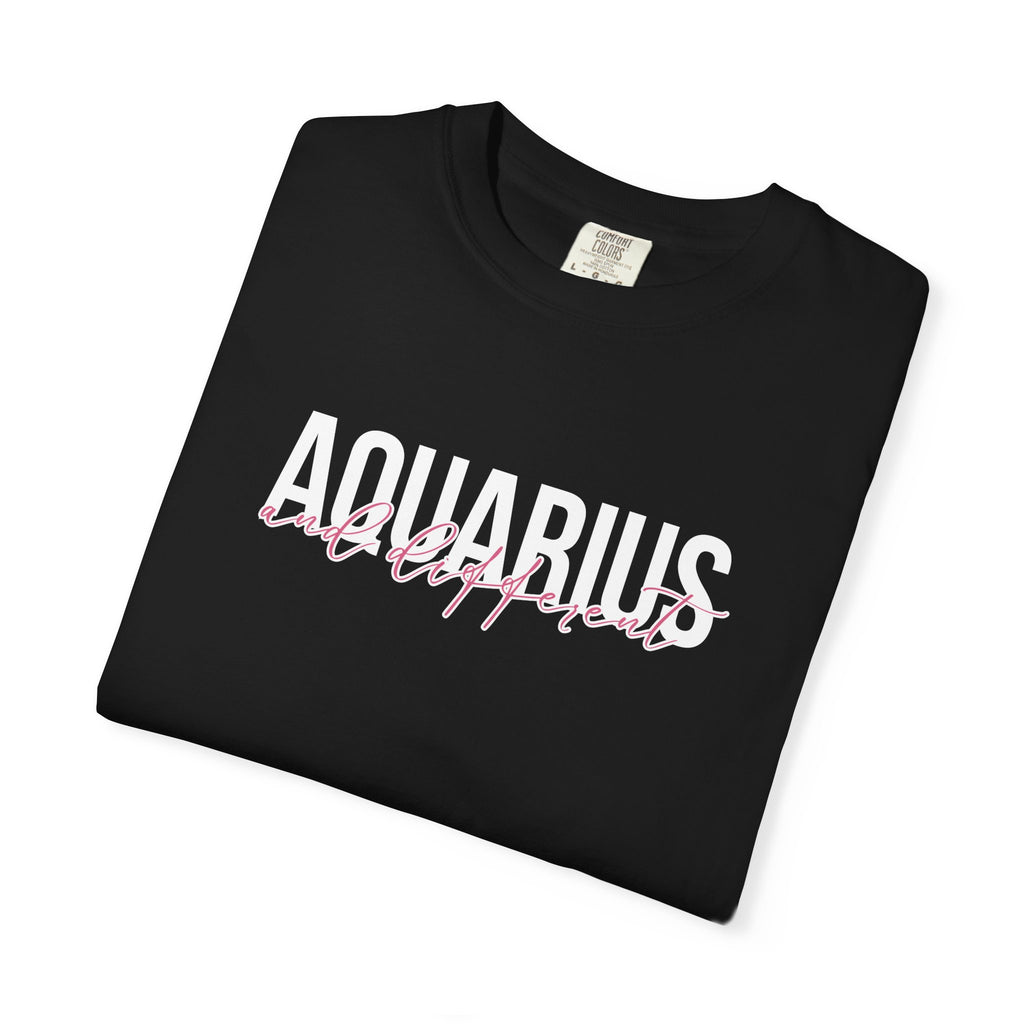 ♒ Aquarius and Different — Comfort Colors Tee
