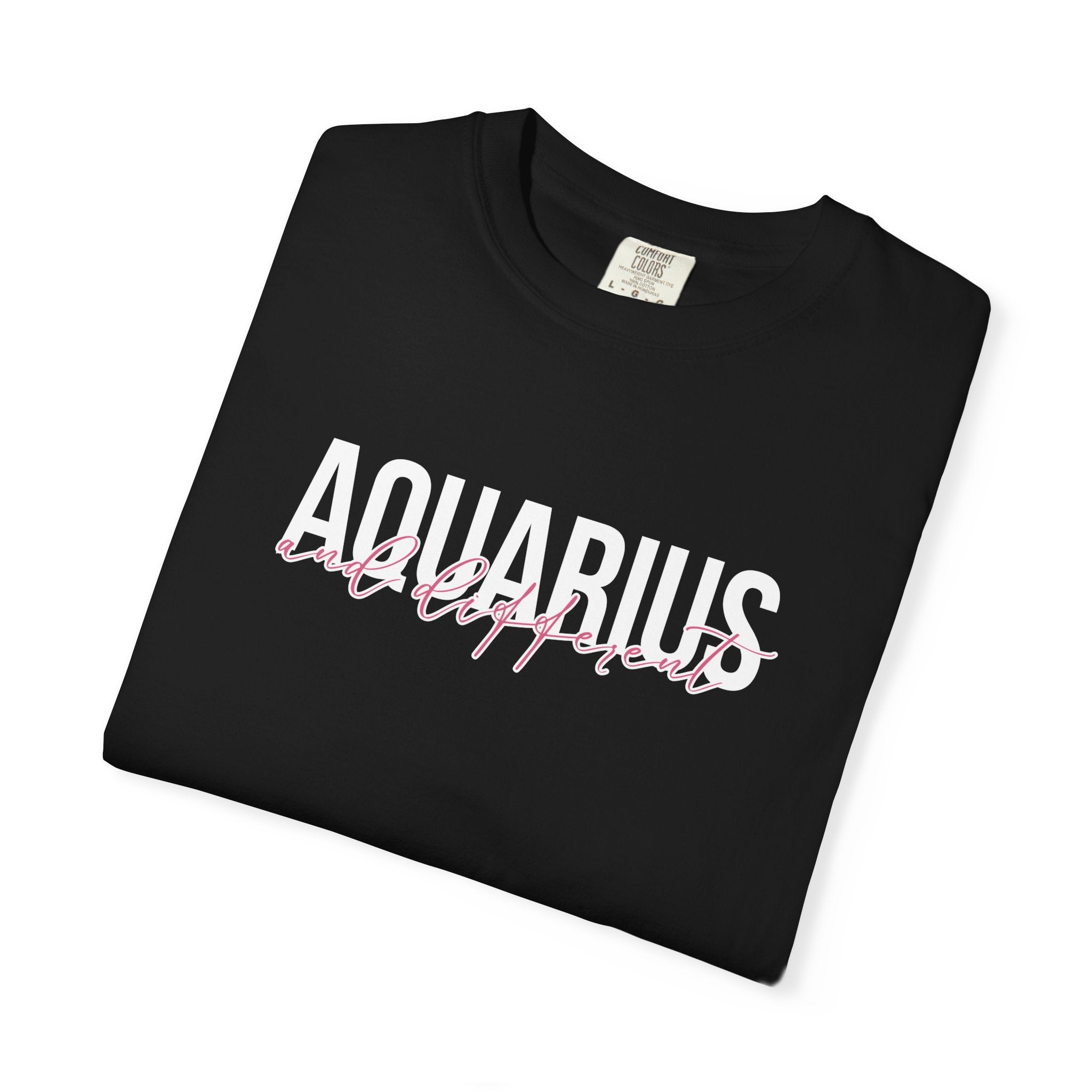 ♒ Aquarius and Different — Comfort Colors Tee