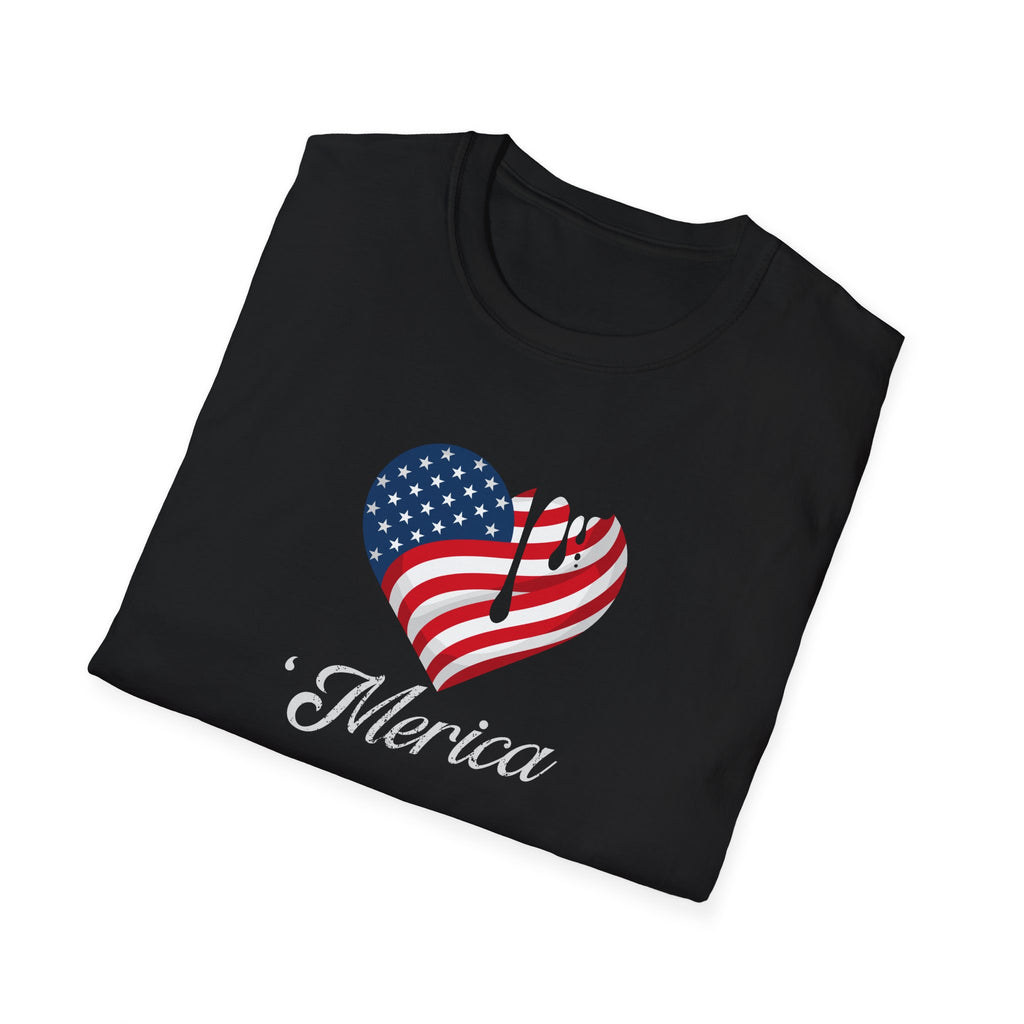 'Merica Drip Heart Patriotic Tee | USa Flag Graphic Shirt