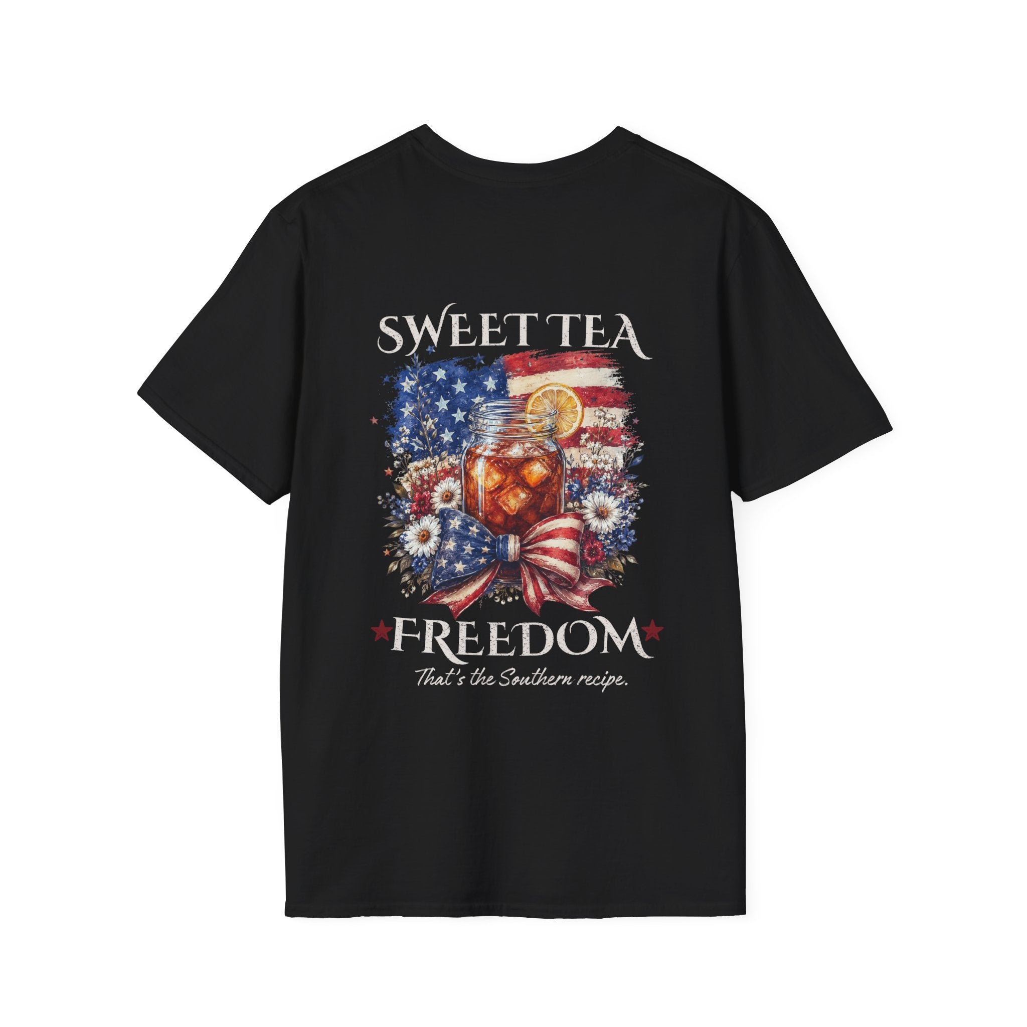 Sweet Tea & Freedom – Patriotic Southern Tee