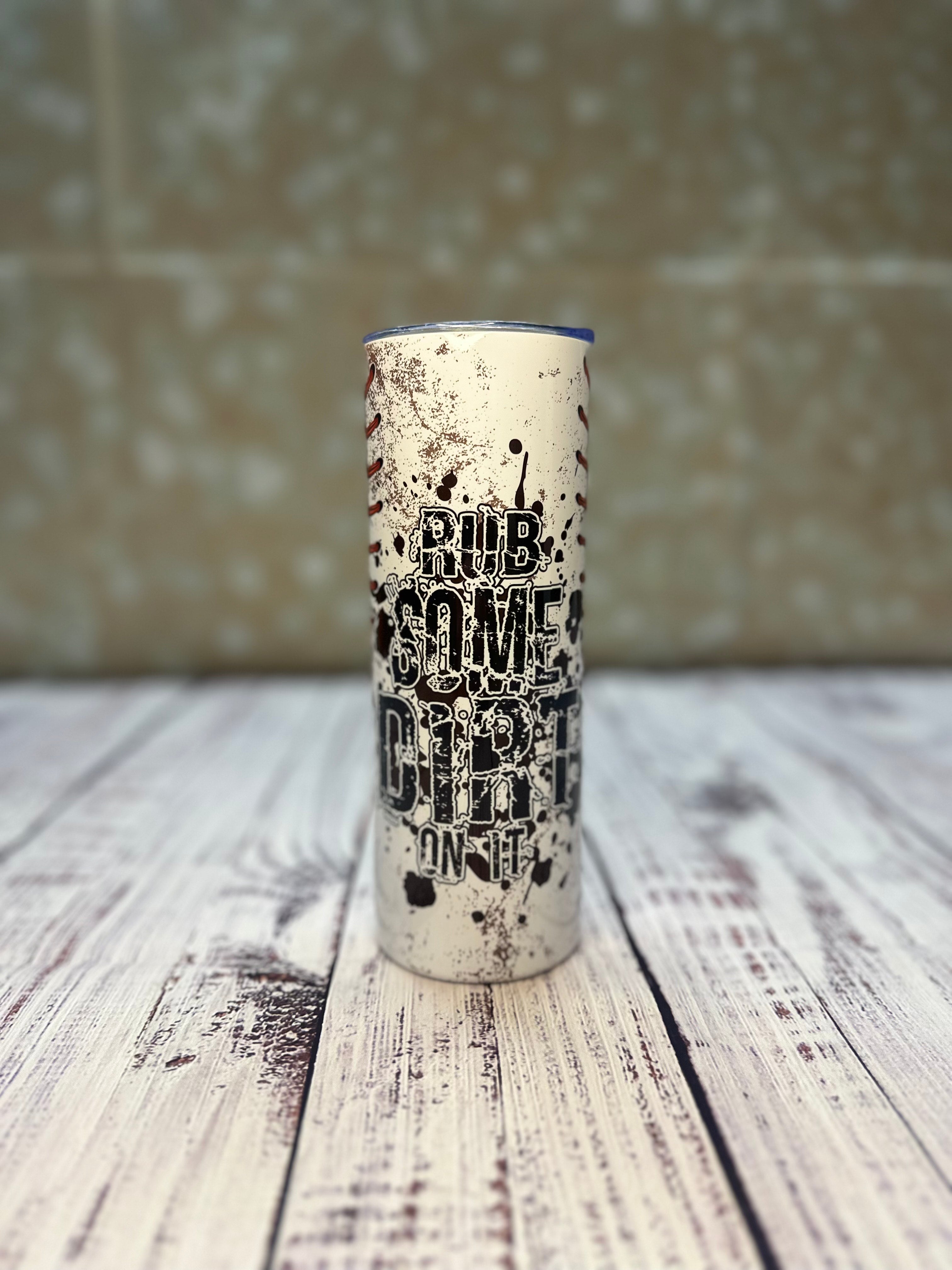 Baseball 20oz Stainless Steel Tumbler -Handmade