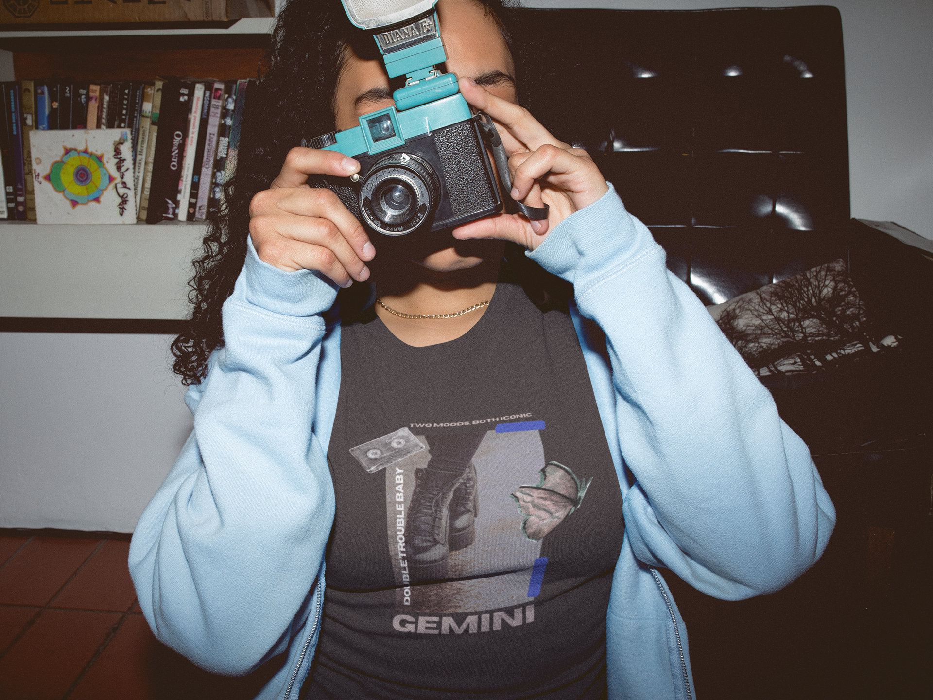 Double the Trouble Gemini Crop Tee